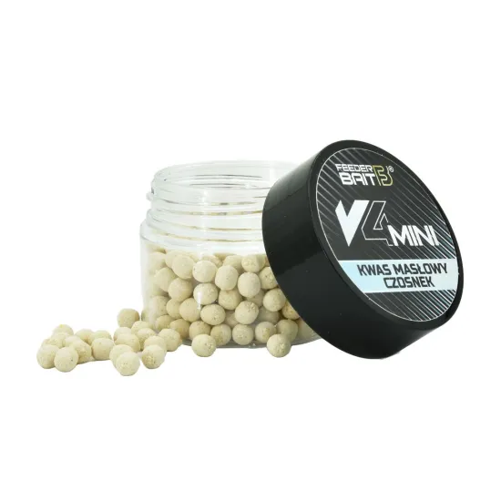 Przynęta V4 Mini Feeder Bait Kwas Masłowy & Czosnek 4mm