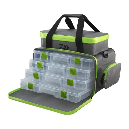 Torba wędkarska Daiwa Prorex Eva WP Tackle Container 50x26x32cm z 4 pudełkami-122811