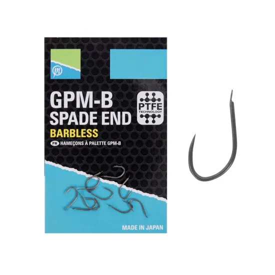 Haczyki bezzadziorowe Preston GPM-B Spade End Barbless rozmiar 20 10 sztuk