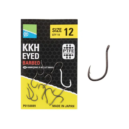 Haczyki z zadziorem Preston KKH Eyed Barbed rozmiar 16 10 sztuk