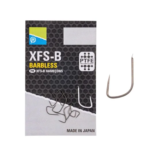 Haczyki bezzadziorowe Preston XFS-B Spade End Barbless rozmiar 20 10 sztuk