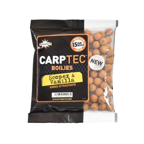 Kulki Dynamite Baits Carptec Scopex & Vanilla Boilies 15mm 300g