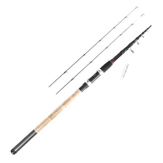 Wędka feeder, teleskopowa Daiwa Black Widow Tele Feeder 3.30m -100g