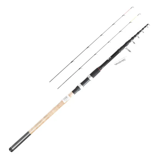 Wędka feeder, teleskopowa Daiwa Black Widow Tele Feeder 3.60m -120g