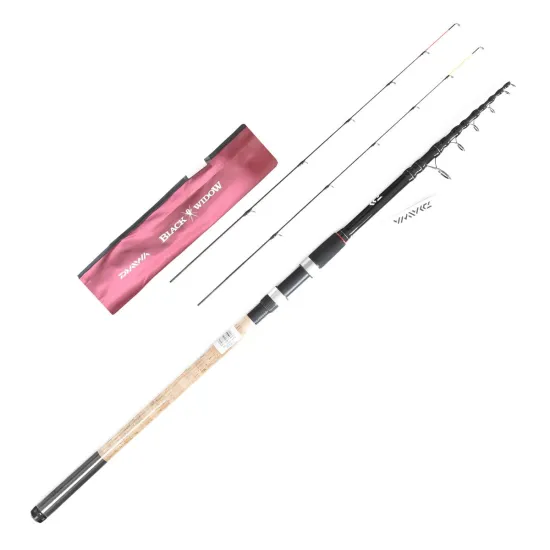 Wędka feeder, teleskopowa Daiwa Black Widow Tele Feeder 3.60m -120g-123313