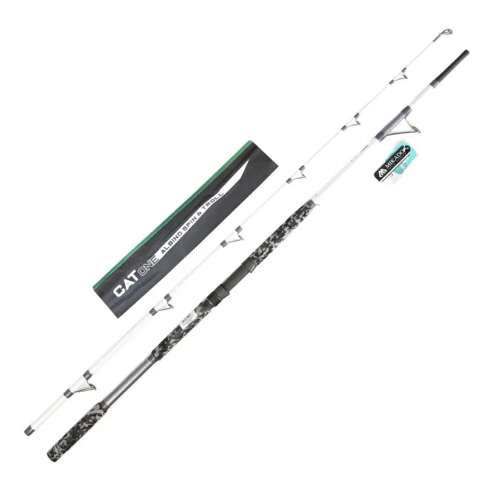 Wędka spinningowa, sumowa Mikado Catone Albino Spin & Troll 2.20m 50-200g-123640