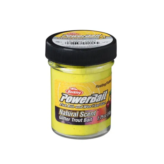Ciasto Berkley Powerbait Trout Dought Fruits 50g banana sunshine yellow floating
