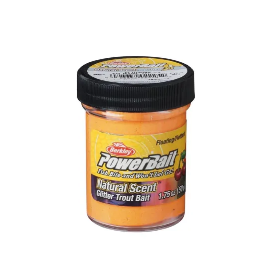Ciasto Berkley Powerbait Trout Dought Fruits 50g banana fluorescent green/yellow with glitter floating