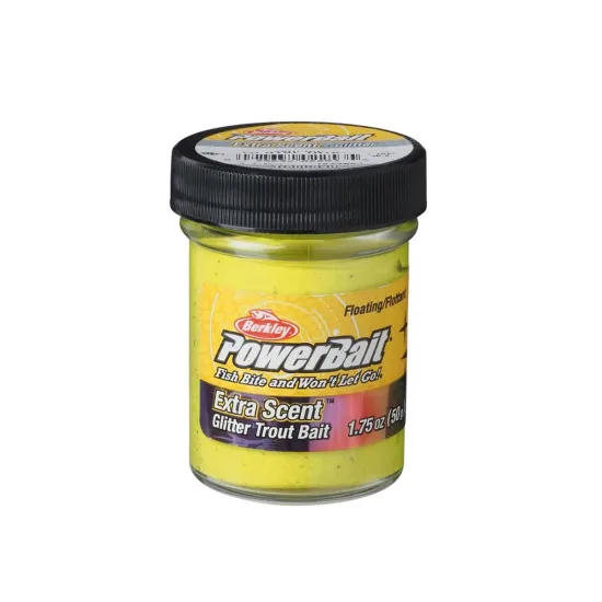Ciasto Berkley Powerbait Natural Glitter Trout Dough 50g corn glitter floating