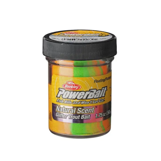 Ciasto Berkley Powerbait Natural Glitter Trout Dough 50g garlic rainbow glitter floating