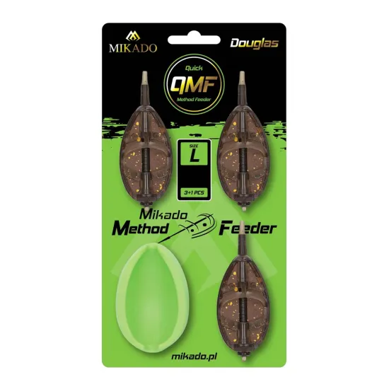 Zestaw Quick Method Feeder Douglas 3 x koszyk 50g + forma Mikado