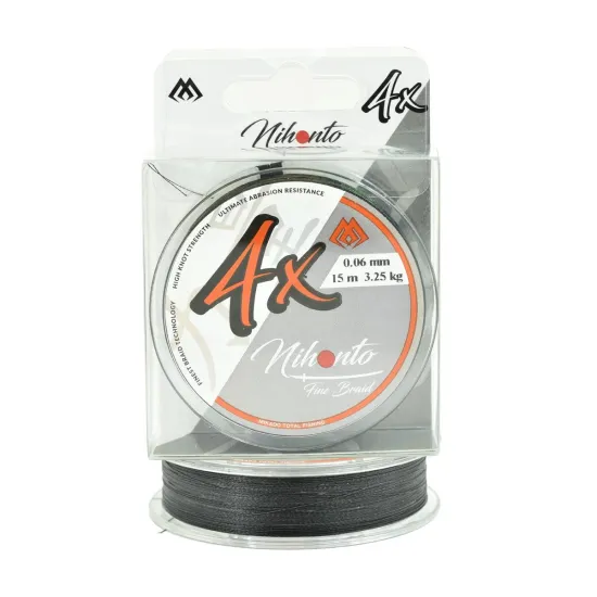 Plecionka na przypony Mikado Nihonto Fine Braid 0.06mm 15m czarna