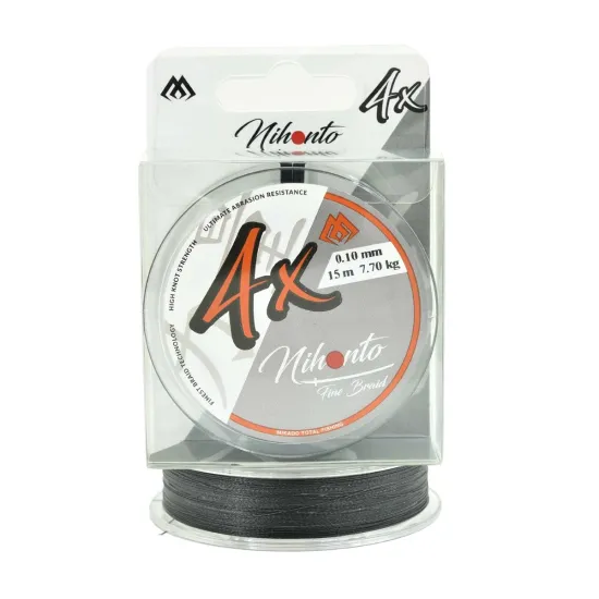 Plecionka na przypony Mikado Nihonto Fine Braid 0.10mm 15m czarna