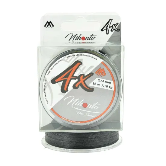 Plecionka na przypony Mikado Nihonto Fine Braid 0.14mm 15m czarna