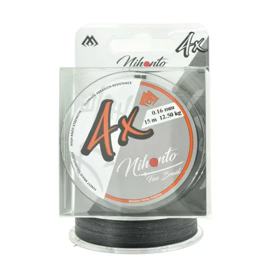Plecionka na przypony Mikado Nihonto Fine Braid 0.16mm 15m czarna