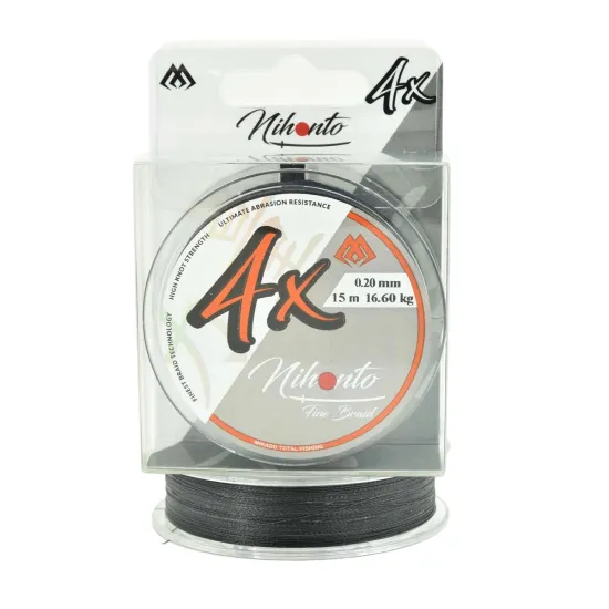 Plecionka na przypony Mikado Nihonto Fine Braid 0.20mm 15m czarna