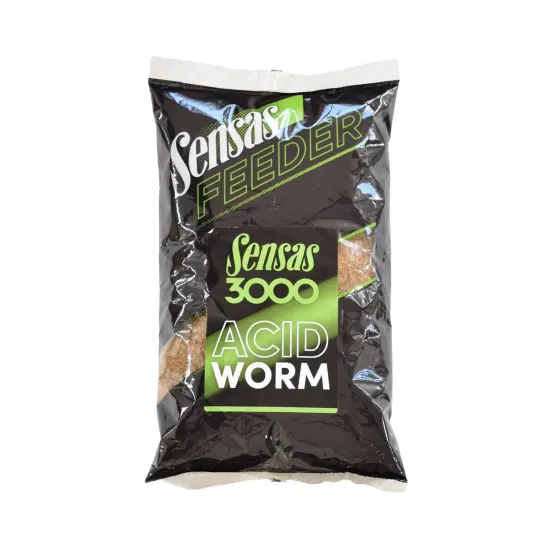 Zanęta wędkarska Feeder 3000 Acid Worm Sensas 1kg