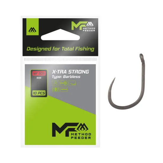 Haki bezzadziorowe Mikado X-Tra Strong rozmiar 12 10 sztuk
