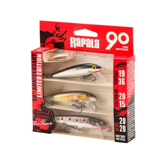 Zestaw trzech woblerów Rapala 90 Years Lure Kit Smal Naturistic