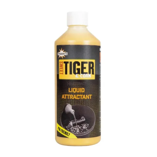 Atraktor spinningowy Sweet Tiger & Corn Liquid Dynamite Baits 500ml