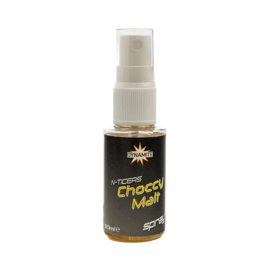 Aromat wędkarski do przynęt haczykowych Spray N-Ticers Choccy Malt Dynamite Baits 30ml