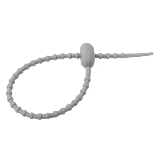 Zapięcie Mikado, opaska zaciskowa silikonowa do wędek 21,5 mm szara-125250