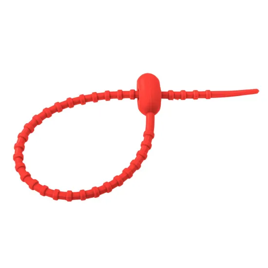Zapięcie Mikado, opaska zaciskowa silikonowa do wędek 21,5 mm czerwone-125253