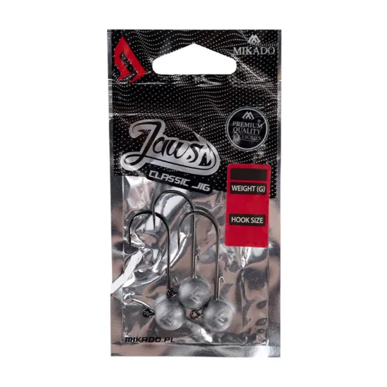 Główka jigowa spinningowa Mikado Jaws Classic rozmiar 6/0 25g 3 sztuki