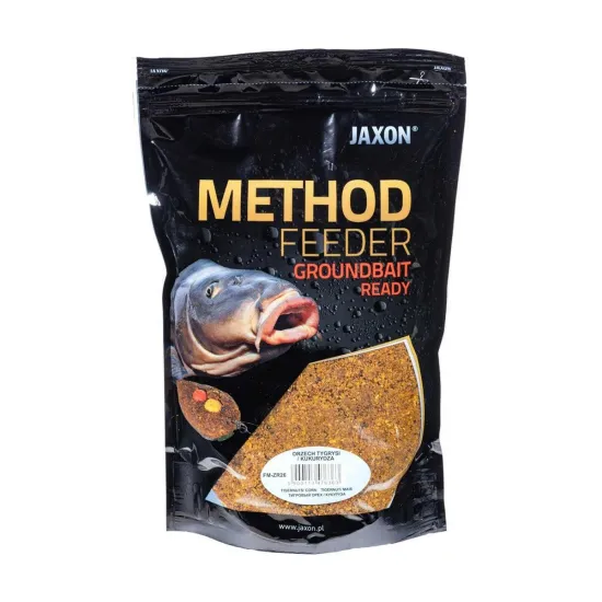 Zanęta wędkarska Method Feeder Ready orzech tygrysi - kukurydza Jaxon 750g