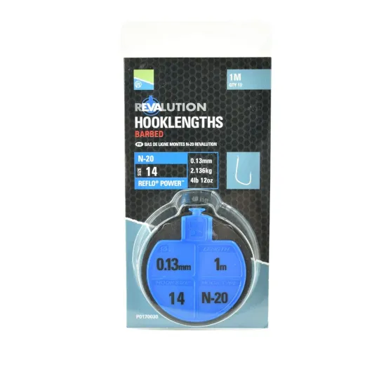 Haki z przyponem N20 Revalution Preston rozmiar 14 10 sztuk