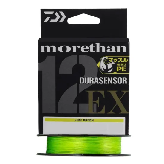 Plecionka spinningowa Daiwa Morethan Durasensor 12 EX+SI3 0.06mm 150m lime green