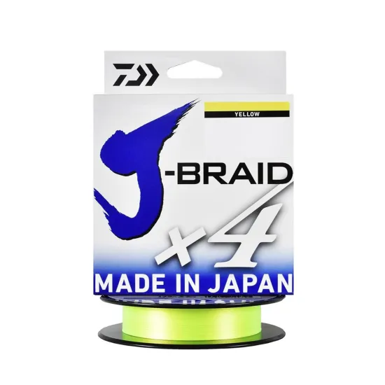 Plecionka spinningowa Daiwa J-Braid X4E yellow 0.25mm 135m
