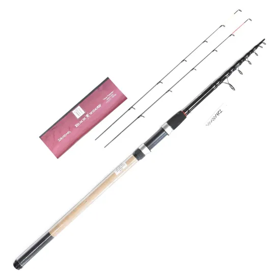 Wędka feeder, teleskopowa Daiwa Black Widow Tele Feeder 3.90m -150g-126451