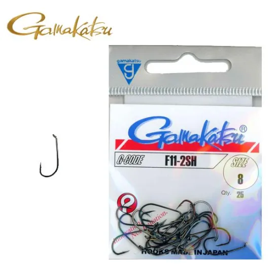 Haczyki muchowe Gamakatsu Fly F11-2SH rozmiar 12 czarne 25 sztuk