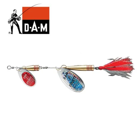 Błystka obrotowa Tandem Dressed Effzett silver / red 10g