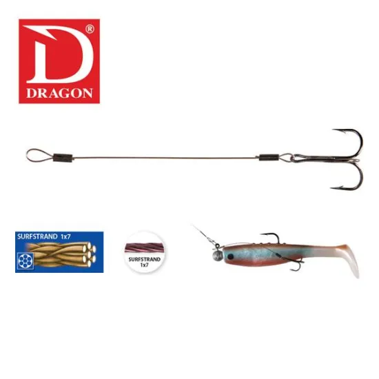 Dozbrojka Surfstrand 1x7 no.1/0 13kg 8cm 2 sztuki Dragon
