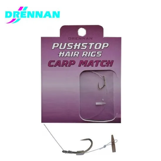 Haczyki bezzadziorowe z przyponem Drennan Carp Method 0.20mm rozmiar 10 8 sztuk