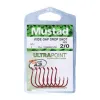 Haczyki Mustad WG Drop Shot rozmiar 2/0 czerwone 7 sztuk