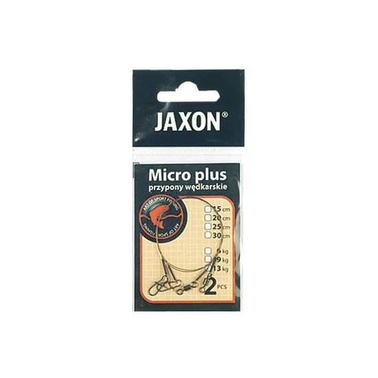 Przypon spinningowy Jaxon Micro Plus 25cm 9kg 2 sztuki