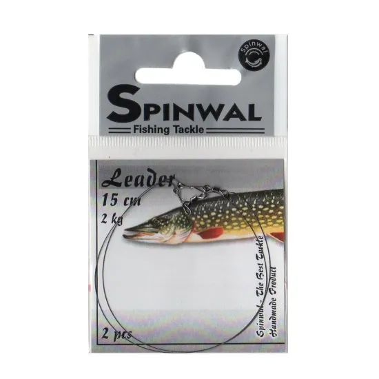 Przypon spinningowy wolframowy Spinwal 15 cm 2 kg 2 sztuki