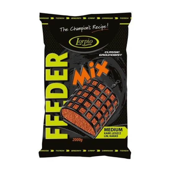 Zanęta Lorpio Feeder Mix 2kg Medium czerwona
