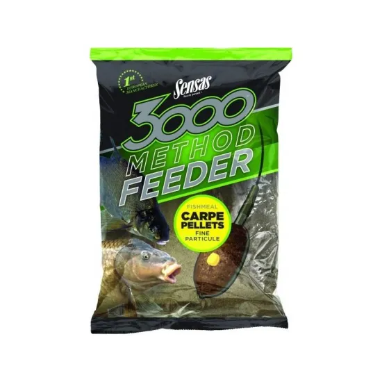 Zanęta wędkarska 3000 Method Carpe Pellets Sensas 1 kg