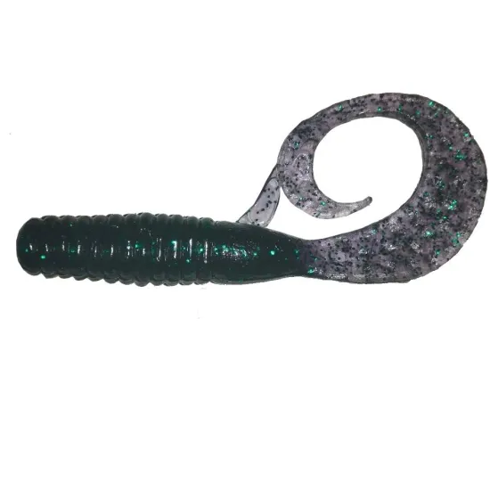 Twister 8,5 cm JB granatowy zielony brokat Manns