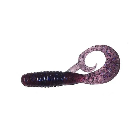 Twister 8,5 cm PU wiśniowy niebieski brokat Manns