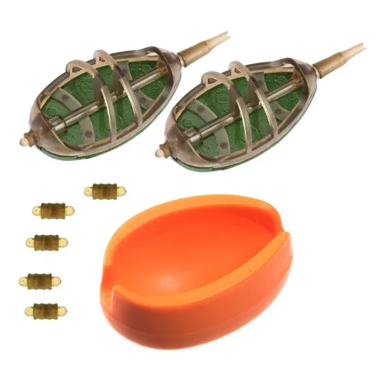Zestaw 2x koszyk zanętowy 30g + forma + 5 łączników Jaxon