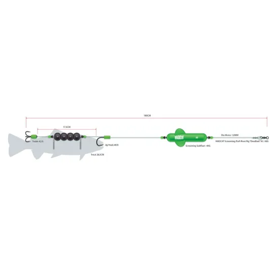 Zestaw sumowy MadCat Adjusta Dead Bait "M"