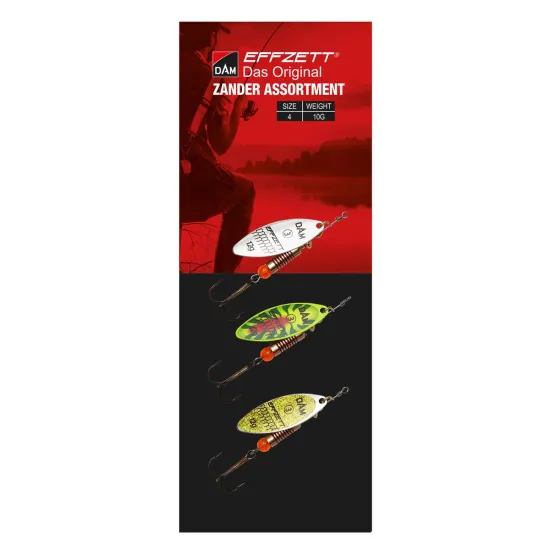 Zestaw błystek obrotowych FZ Zander Assortment 10g 4 3szt