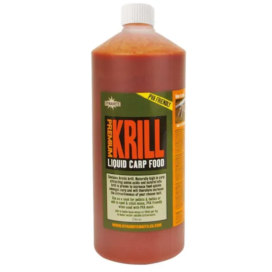 Płynny pokarm Liquid Krill Dynamite Baits opakowanie 1 litr