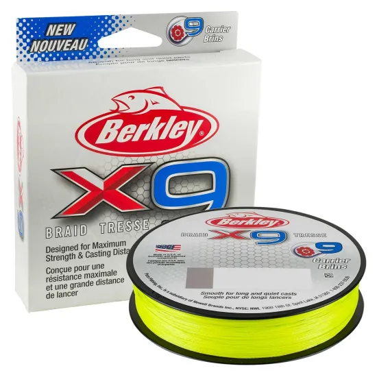 Plecionka spinningowa Berkley X9 Braid Fluo Green 0.06mm 150m