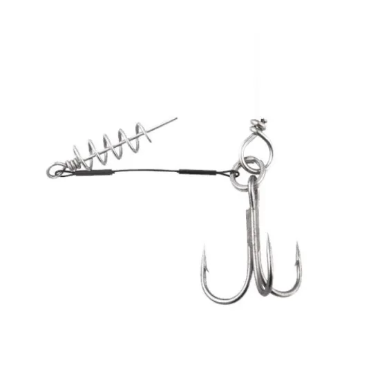 Dozbrojka z korkociągiem 1x7 Surflon no.2/0 27kg 10cm 2 sztuki Dragon